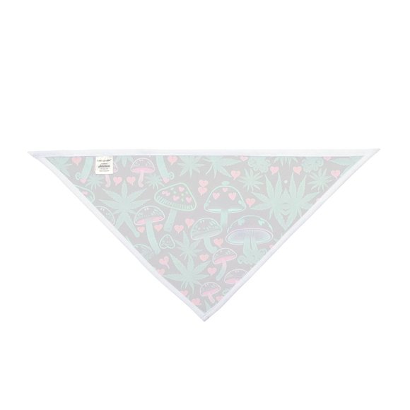 DISCO LEMONADE Mushroom Heart Weed Cannabis Pot Leaf Print Bandana Disco Lem UV - Picture 2 of 3